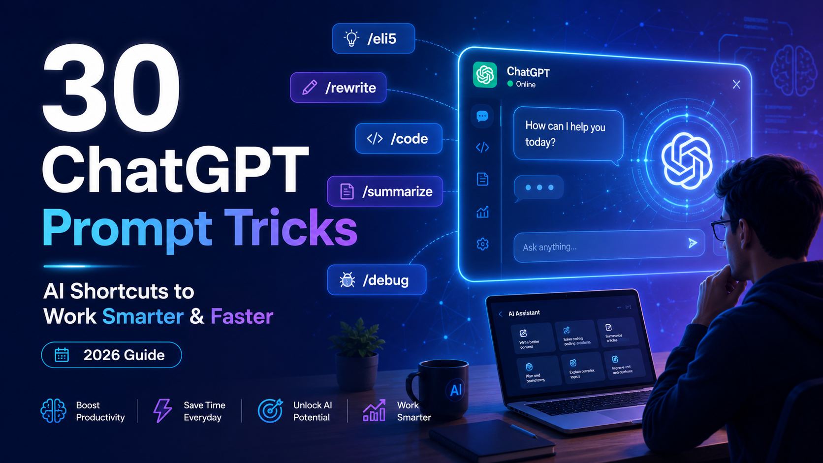 30 Best ChatGPT Prompt Tricks That Save Time and Make AI Smarter